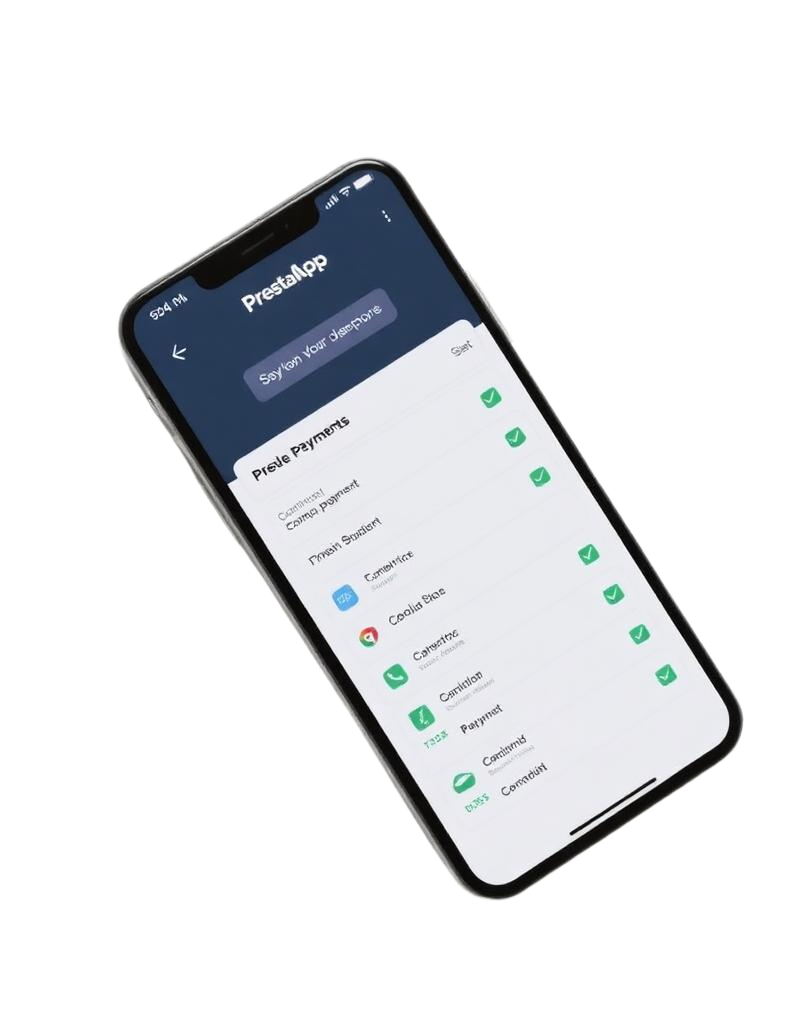 Mockup PrestaApp